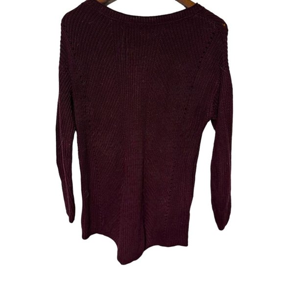 Caslon Red Tunic Length Sweater Size Medium - Picture 6 of 7